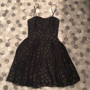 Black polka-dot cocktail Guess dress!